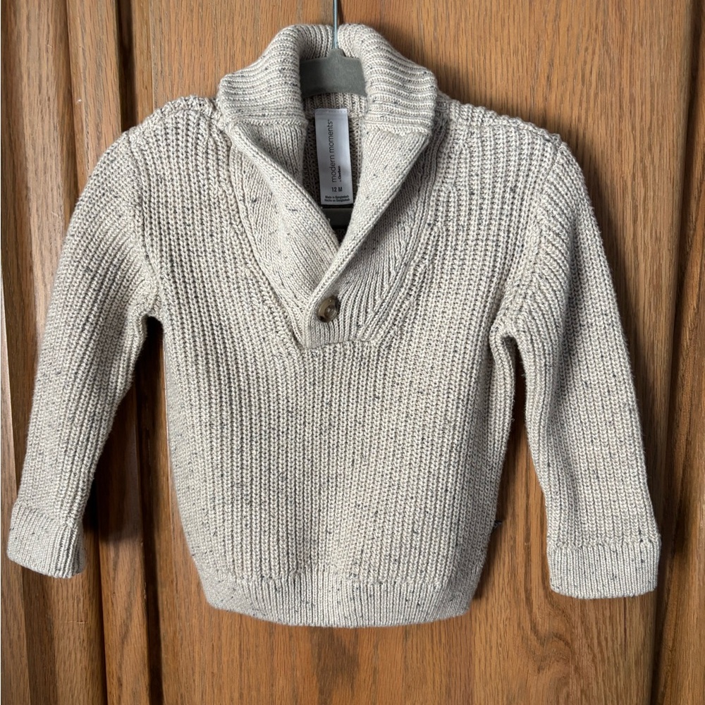 Gerber Modern Moments Knit Sweater with Button Detail